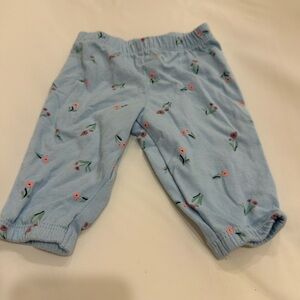 Carter’s Light Blue Floral Baby Pants